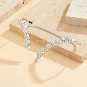 dnswez Unique Leaf Design Statement Ring Full CZ Multiple Finger Ring